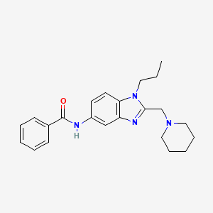 N-[2-(piperidin-1-ylmethyl)-1-propyl-1H-benzimidazol-5-yl]benzamide