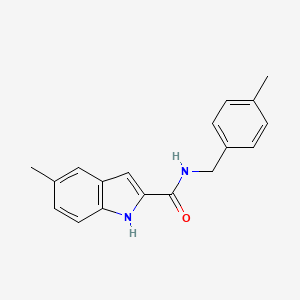 molecular formula C18H18N2O B11361968 5-methyl-N-(4-methylbenzyl)-1H-indole-2-carboxamide 