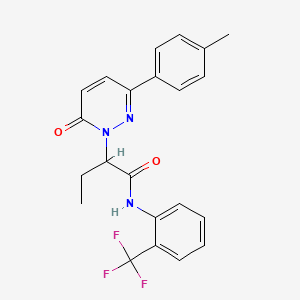 2-[3-(4-methylphenyl)-6-oxopyridazin-1(6H)-yl]-N-[2-(trifluoromethyl)phenyl]butanamide