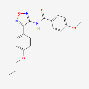 4-methoxy-N-[4-(4-propoxyphenyl)-1,2,5-oxadiazol-3-yl]benzamide