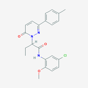 N-(5-chloro-2-methoxyphenyl)-2-[3-(4-methylphenyl)-6-oxopyridazin-1(6H)-yl]butanamide