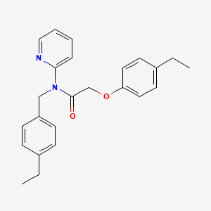 molecular formula C24H26N2O2 B11362013 N-(4-ethylbenzyl)-2-(4-ethylphenoxy)-N-(pyridin-2-yl)acetamide 