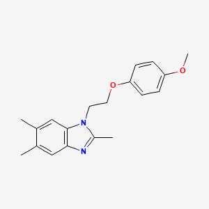 1-[2-(4-methoxyphenoxy)ethyl]-2,5,6-trimethyl-1H-benzimidazole