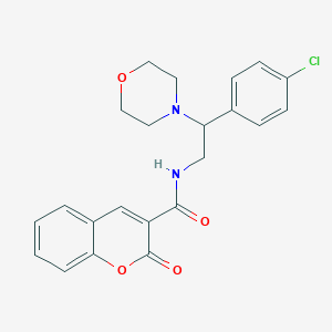 N-[2-(4-chlorophenyl)-2-(morpholin-4-yl)ethyl]-2-oxo-2H-chromene-3-carboxamide