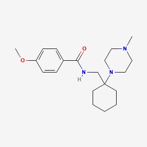 4-methoxy-N-{[1-(4-methylpiperazin-1-yl)cyclohexyl]methyl}benzamide