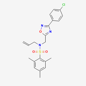 N-{[3-(4-chlorophenyl)-1,2,4-oxadiazol-5-yl]methyl}-2,4,6-trimethyl-N-(prop-2-en-1-yl)benzenesulfonamide