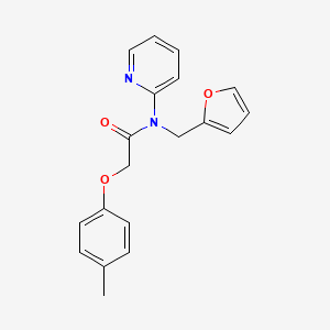 N-(furan-2-ylmethyl)-2-(4-methylphenoxy)-N-(pyridin-2-yl)acetamide