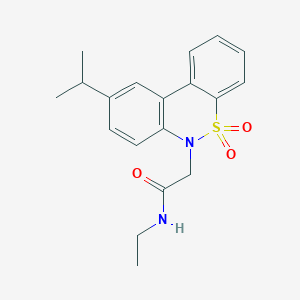 N-ethyl-2-(9-isopropyl-5,5-dioxido-6H-dibenzo[c,e][1,2]thiazin-6-yl)acetamide