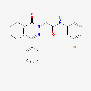 N-(3-bromophenyl)-2-[4-(4-methylphenyl)-1-oxo-5,6,7,8-tetrahydrophthalazin-2(1H)-yl]acetamide