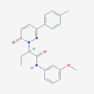 N-(3-methoxyphenyl)-2-[3-(4-methylphenyl)-6-oxopyridazin-1(6H)-yl]butanamide