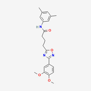 4-[3-(3,4-dimethoxyphenyl)-1,2,4-oxadiazol-5-yl]-N-(3,5-dimethylphenyl)butanamide