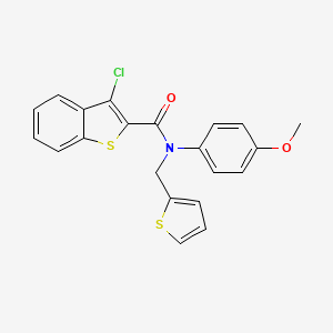 3-chloro-N-(4-methoxyphenyl)-N-(thiophen-2-ylmethyl)-1-benzothiophene-2-carboxamide