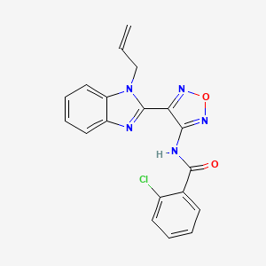 N-[4-(1-Allyl-1H-benzoimidazol-2-yl)-furazan-3-yl]-2-chloro-benzamide