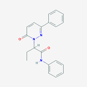 2-(6-oxo-3-phenylpyridazin-1(6H)-yl)-N-phenylbutanamide