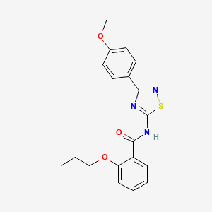 N-[3-(4-methoxyphenyl)-1,2,4-thiadiazol-5-yl]-2-propoxybenzamide