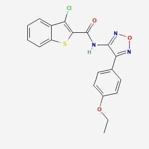 3-chloro-N-[4-(4-ethoxyphenyl)-1,2,5-oxadiazol-3-yl]-1-benzothiophene-2-carboxamide