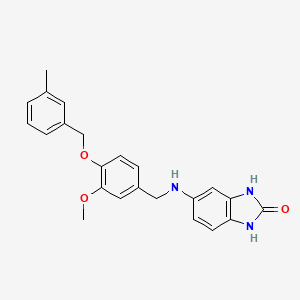 5-({3-methoxy-4-[(3-methylbenzyl)oxy]benzyl}amino)-1,3-dihydro-2H-benzimidazol-2-one