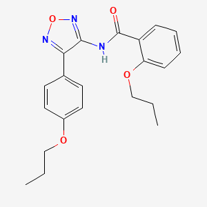 2-propoxy-N-[4-(4-propoxyphenyl)-1,2,5-oxadiazol-3-yl]benzamide