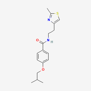 4-(2-methylpropoxy)-N-[2-(2-methyl-1,3-thiazol-4-yl)ethyl]benzamide