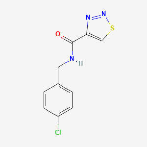 molecular formula C10H8ClN3OS B11362426 N-(4-chlorobenzyl)-1,2,3-thiadiazole-4-carboxamide 