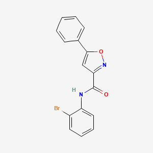 molecular formula C16H11BrN2O2 B11362449 N-(2-bromophenyl)-5-phenyl-1,2-oxazole-3-carboxamide 