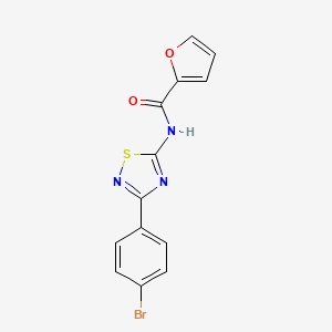 N-[3-(4-bromophenyl)-1,2,4-thiadiazol-5-yl]furan-2-carboxamide