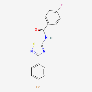 N-[3-(4-bromophenyl)-1,2,4-thiadiazol-5-yl]-4-fluorobenzamide