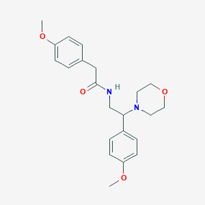 2-(4-methoxyphenyl)-N-[2-(4-methoxyphenyl)-2-(morpholin-4-yl)ethyl]acetamide