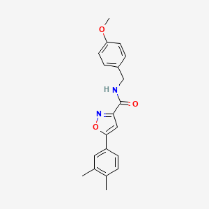 5-(3,4-dimethylphenyl)-N-(4-methoxybenzyl)-1,2-oxazole-3-carboxamide