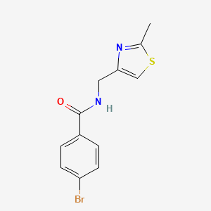 4-bromo-N-[(2-methyl-1,3-thiazol-4-yl)methyl]benzamide