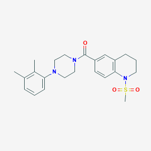 [4-(2,3-Dimethylphenyl)piperazin-1-yl][1-(methylsulfonyl)-1,2,3,4-tetrahydroquinolin-6-yl]methanone