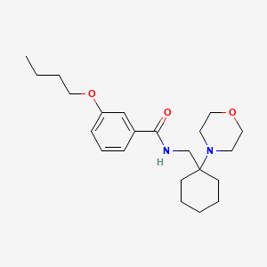 3-butoxy-N-{[1-(morpholin-4-yl)cyclohexyl]methyl}benzamide