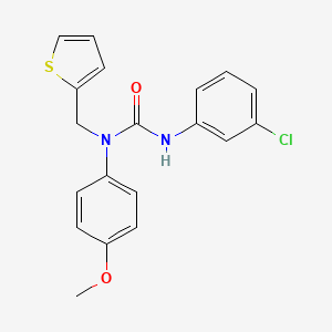 3-(3-Chlorophenyl)-1-(4-methoxyphenyl)-1-(thiophen-2-ylmethyl)urea