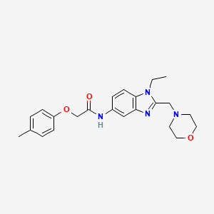 N-[1-ethyl-2-(morpholin-4-ylmethyl)-1H-benzimidazol-5-yl]-2-(4-methylphenoxy)acetamide