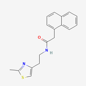 N-[2-(2-methyl-1,3-thiazol-4-yl)ethyl]-2-(naphthalen-1-yl)acetamide