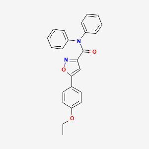 5-(4-ethoxyphenyl)-N,N-diphenyl-1,2-oxazole-3-carboxamide