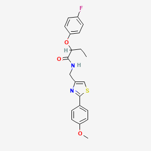 2-(4-fluorophenoxy)-N-{[2-(4-methoxyphenyl)-1,3-thiazol-4-yl]methyl}butanamide