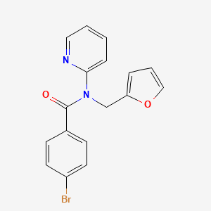 4-bromo-N-(furan-2-ylmethyl)-N-(pyridin-2-yl)benzamide