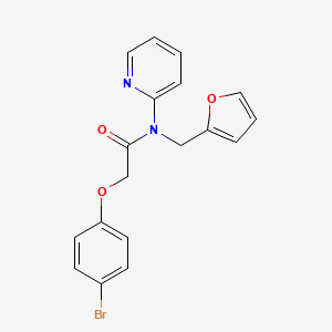 2-(4-bromophenoxy)-N-(furan-2-ylmethyl)-N-(pyridin-2-yl)acetamide