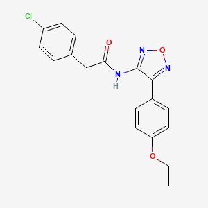 2-(4-chlorophenyl)-N-[4-(4-ethoxyphenyl)-1,2,5-oxadiazol-3-yl]acetamide