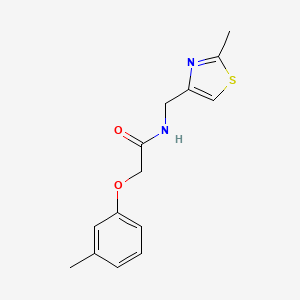 2-(3-methylphenoxy)-N-[(2-methyl-1,3-thiazol-4-yl)methyl]acetamide