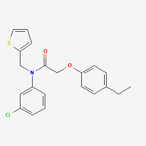 N-(3-chlorophenyl)-2-(4-ethylphenoxy)-N-(thiophen-2-ylmethyl)acetamide