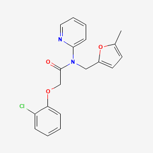 2-(2-chlorophenoxy)-N-[(5-methylfuran-2-yl)methyl]-N-(pyridin-2-yl)acetamide