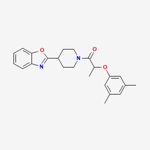 molecular formula C23H26N2O3 B11362937 1-[4-(1,3-Benzoxazol-2-yl)piperidin-1-yl]-2-(3,5-dimethylphenoxy)propan-1-one 