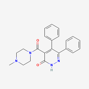 4-[(4-methylpiperazin-1-yl)carbonyl]-5,6-diphenylpyridazin-3(2H)-one