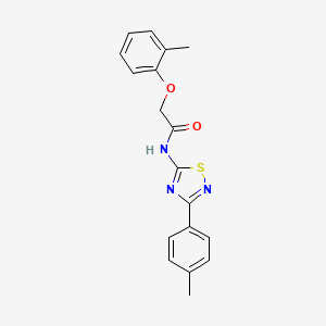 2-(2-methylphenoxy)-N-[3-(4-methylphenyl)-1,2,4-thiadiazol-5-yl]acetamide