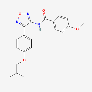 4-methoxy-N-{4-[4-(2-methylpropoxy)phenyl]-1,2,5-oxadiazol-3-yl}benzamide