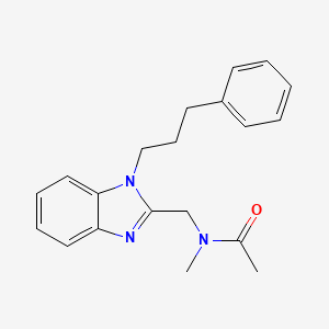 N-methyl-N-{[1-(3-phenylpropyl)-1H-benzimidazol-2-yl]methyl}acetamide