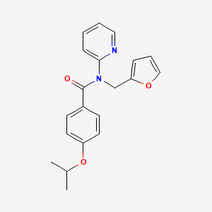 N-(furan-2-ylmethyl)-4-(propan-2-yloxy)-N-(pyridin-2-yl)benzamide