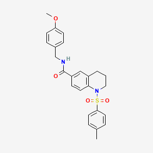 N-(4-Methoxybenzyl)-1-tosyl-1,2,3,4-tetrahydroquinoline-6-carboxamide